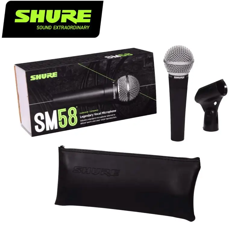 

Original Shure SM58 Legendary Wired Vocal Dynamic Microphone High Quality Professional DJ Cardioid Mic Karaoke KTV Stage Show