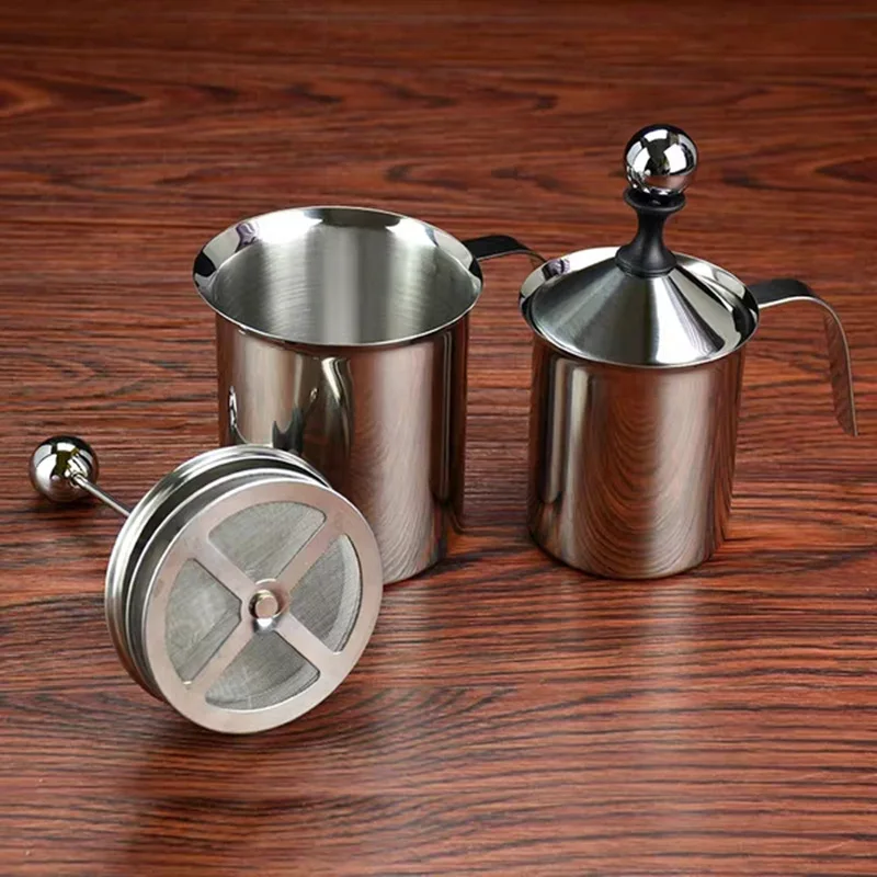 

400ml 800ml Stainless Steel Milk Frother Coffee Utensils Milk Frother pin Cappuccino Supplies Milk Frother Japanese Style