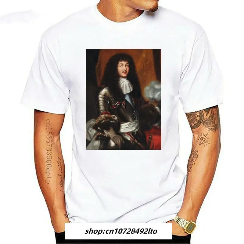 

Mens clothing Louis XIV Louis 14 Roi Soleil Roi de France H Tshirt Herren T-shirt Streetwear Funny Print Hip-Tope Mans T-Shirt