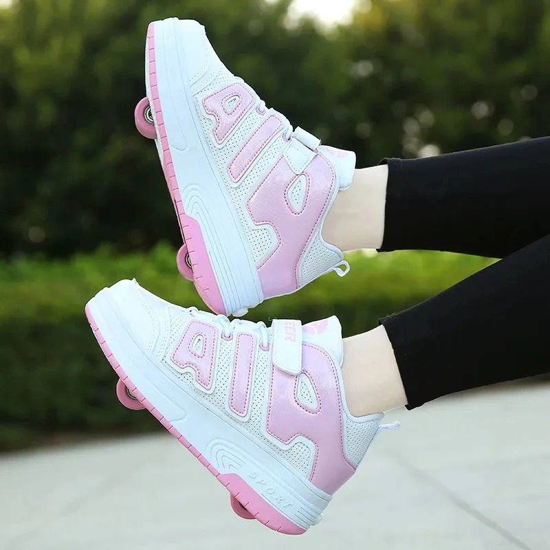 

Детские спортивные кроссовки унисекс, деформация, роликовые коньки, повседневная обувь для взрослых, парка для мальчиков и девочек