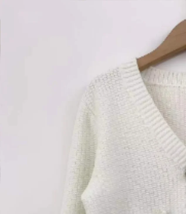 

Женский однобортный свитер или юбка с V-образным вырезом и длинным рукавом