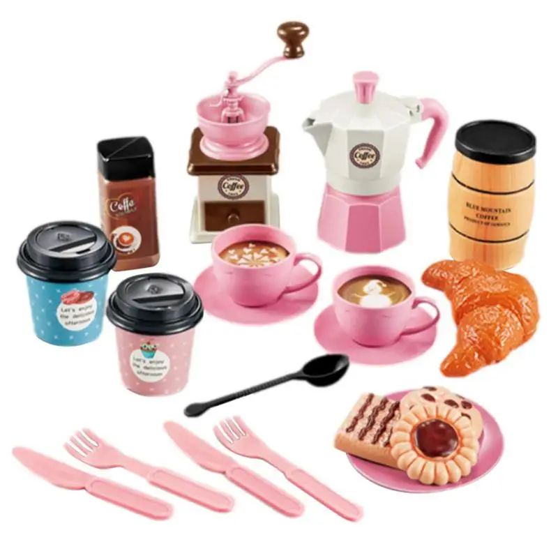 

DIY Pretend Play Toy Simulation Tea Set Colorful Pretend Play Toddler Kitchen Afternoon Tea Gifts For Children Kids Girls