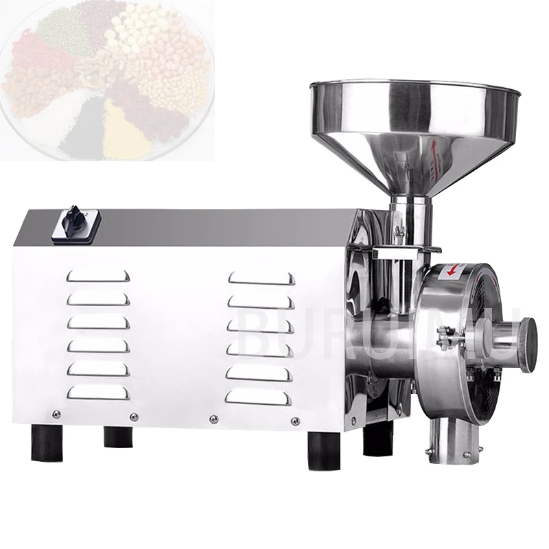 Electric Grinding Machine Grain Spice Corn Crusher Household Commercial  Food Mill Powder Flour