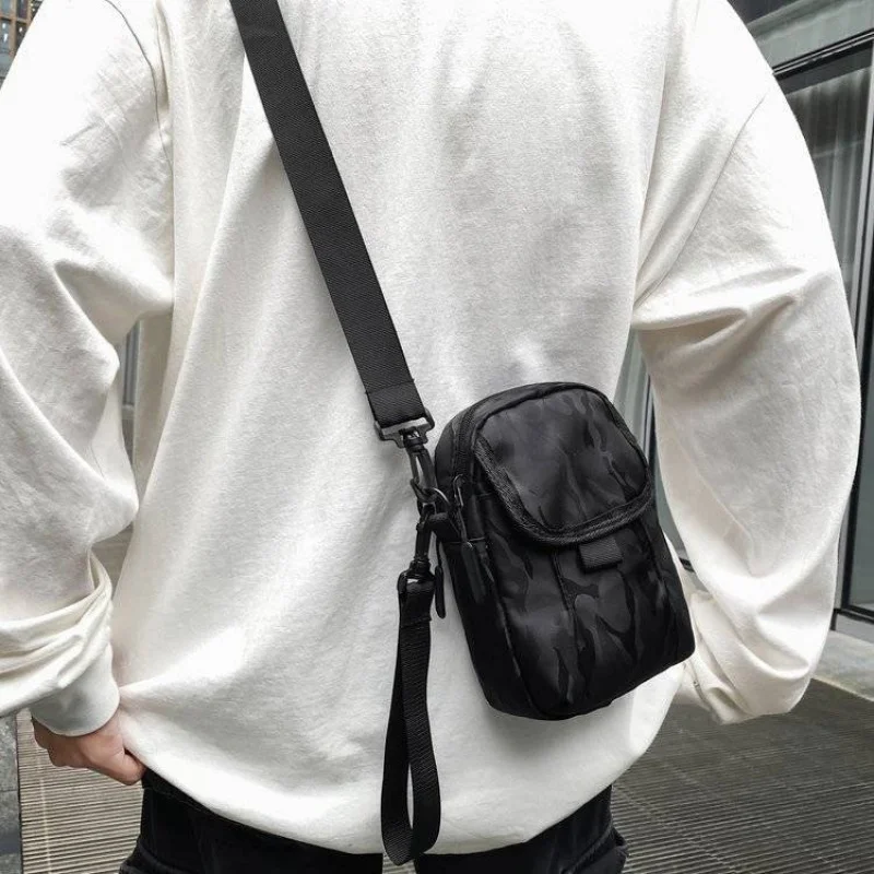 Summer Sports Casual Fashion Mens Shoulder Messenger Bag Mini Phone Bag Men's Belt Bag Disco Bag Storage Bag