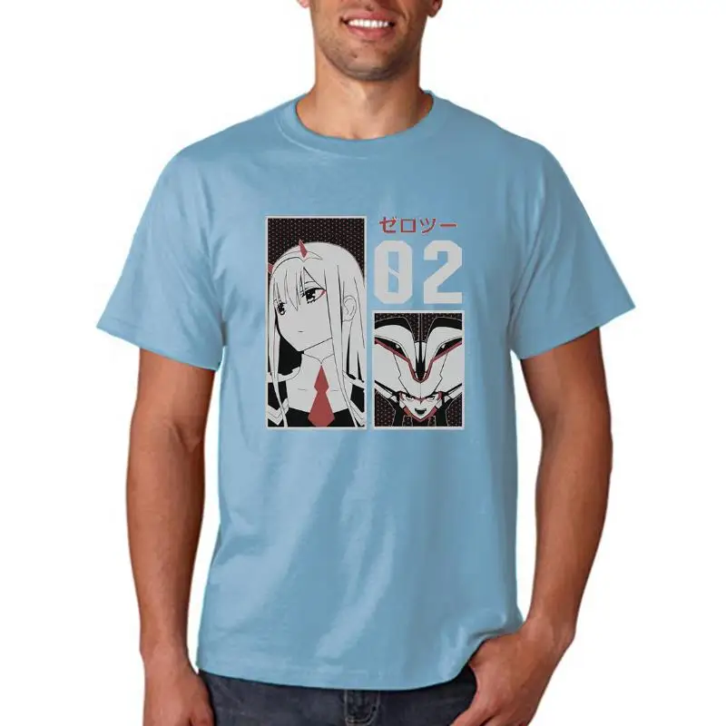 

Zero Two Anime Print T Shirts Women Summer Short Sleeve Anime Ovcersized Clothes Female Loose Black Tops Female Harajuku Tshirts