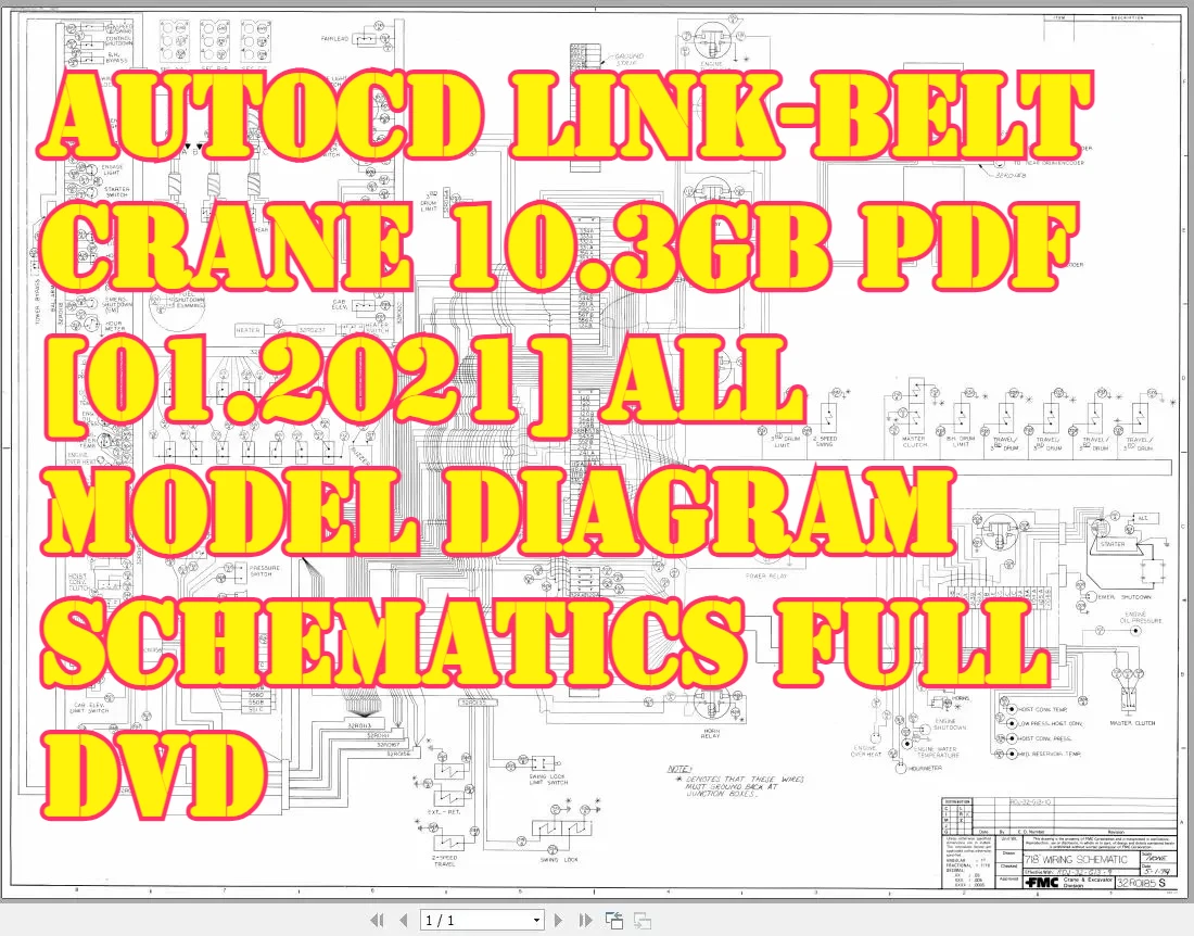 Фото AutoCD Link-Belt Crane 10,3 ГБ PDF [01.2021] Схема всех моделей Полный DVD №1