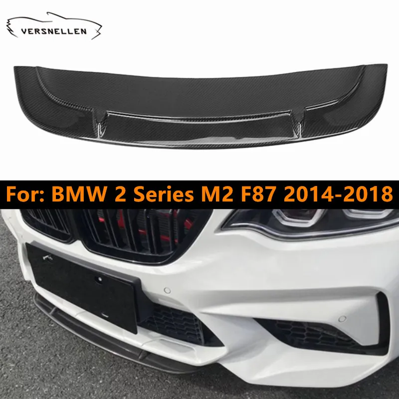 

Front Bumper Lip Splitters For BMW F87 M2 2014 - 2018 Front Bumper Lip Spoiler Splitters Headbumper Forged Carbon Fiber