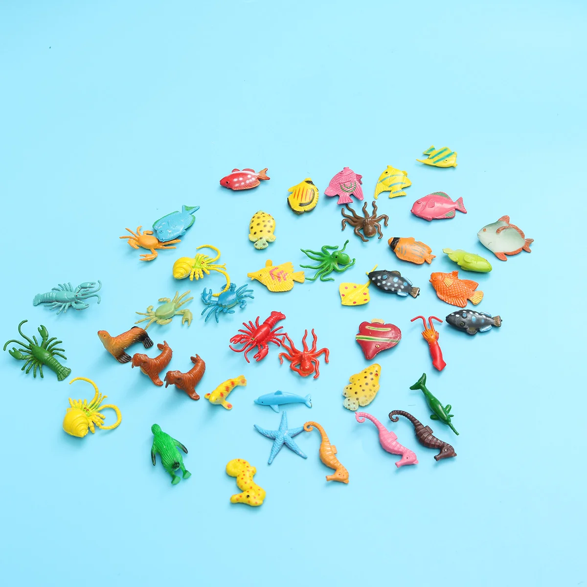 

Модель морского животного, 80 шт., мини-модель морского океана, милая безопасная Реалистичная Имитация животных, фигурки животных, игрушки дл...