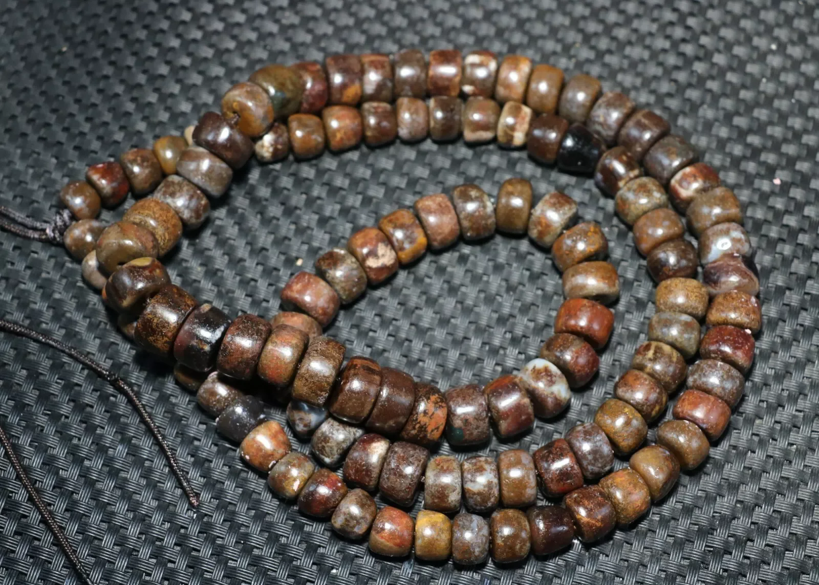 Ультраэнергетический LKbrother тибетский старый агат 108 молитва лама тотем дзи