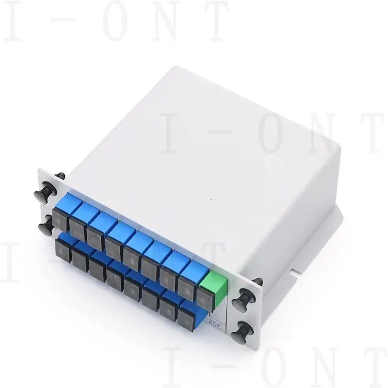 1x16 Splitter LGX Box Cassette Card Inserting SC/APC PLC splitter Module 1:16 16 Ports Fiber Optical PLC Splitter Free Shipping