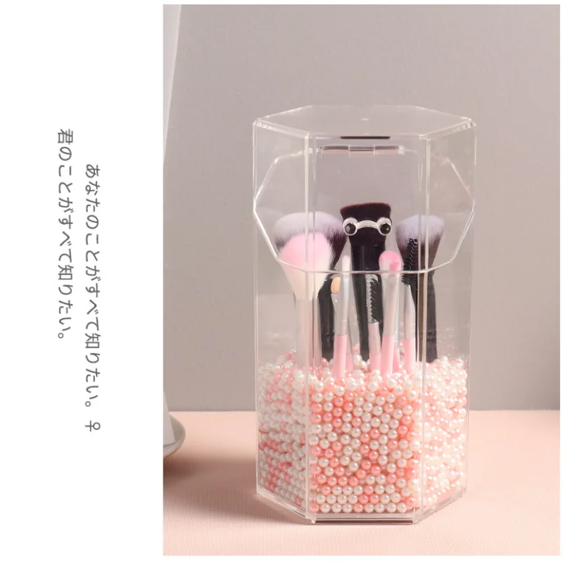 Acrylic Makeup Brush Holder Organizer Cosmetic Lipstick Pencil Storage Container Transparent Box |
