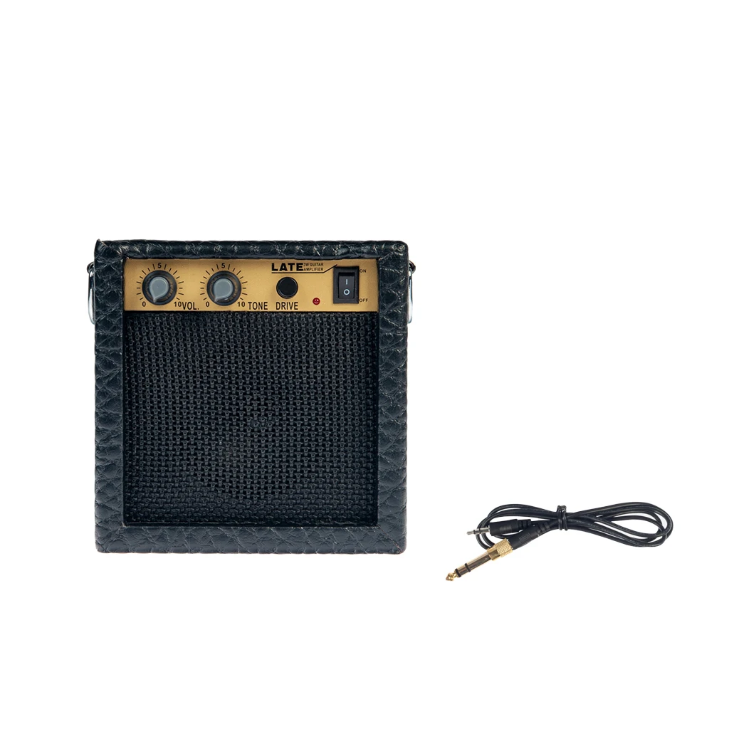 NAOMI Amplifier 3W Protable Mini Audio Guitar Bass Amplifier Speaker Guitar Amp Clip Headphone New images - 6