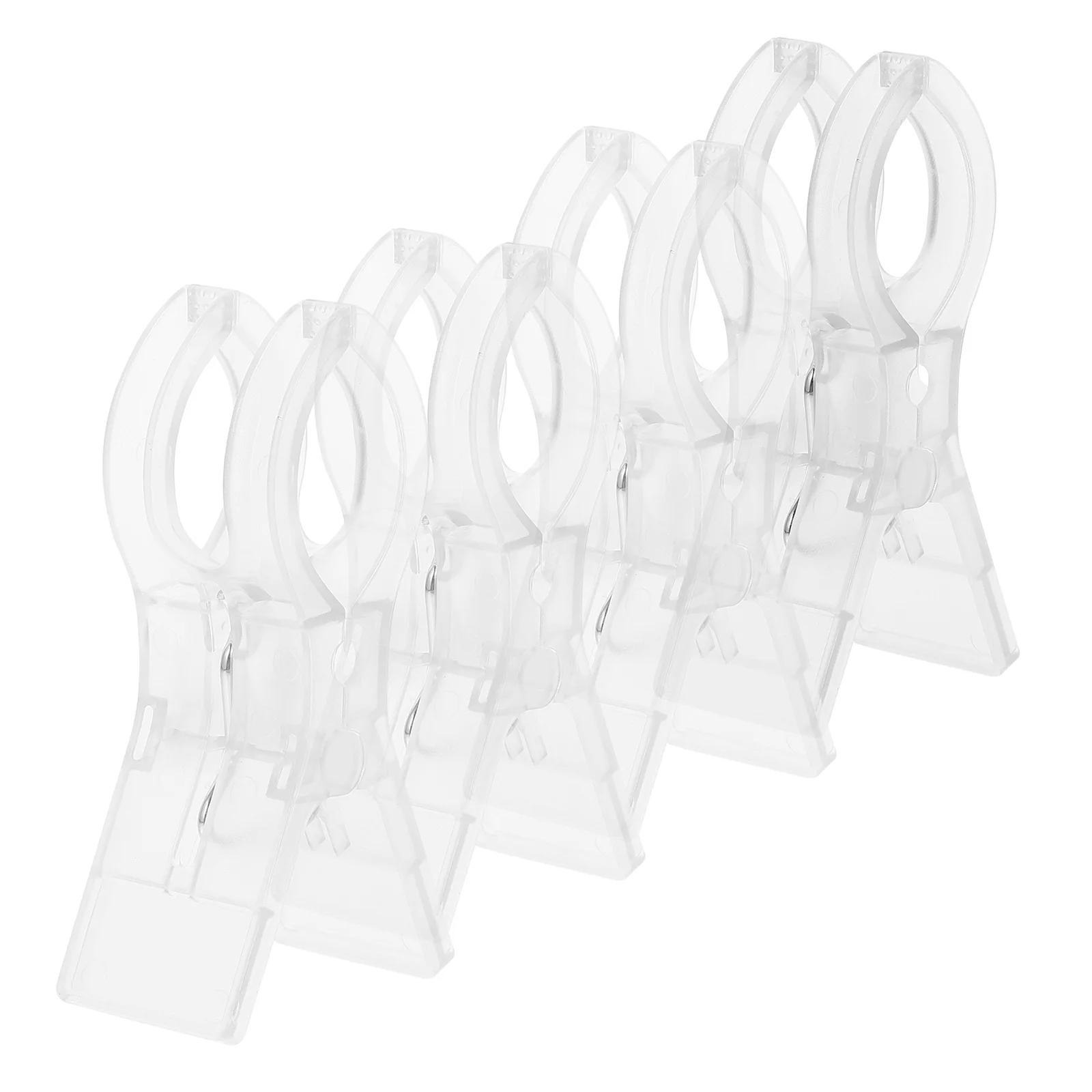 

4 Pcs Clothes Clamps Travel Simple Quilt Clips Stocking Hangers Wind Fixing Abs Clothespins Laundry Plastic