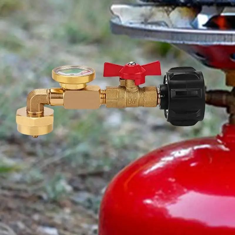 Адаптер для заправки бака с пропаном твердая латунь адаптер 1 фунт клапаном и