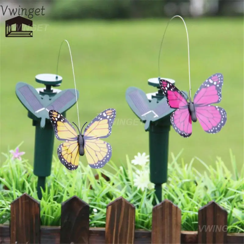 

Уникальная прочная Забавная детская игрушка-Летающая бабочка, декоративная Экологически чистая креативная имитация птицы на солнечной батарее, забавное украшение