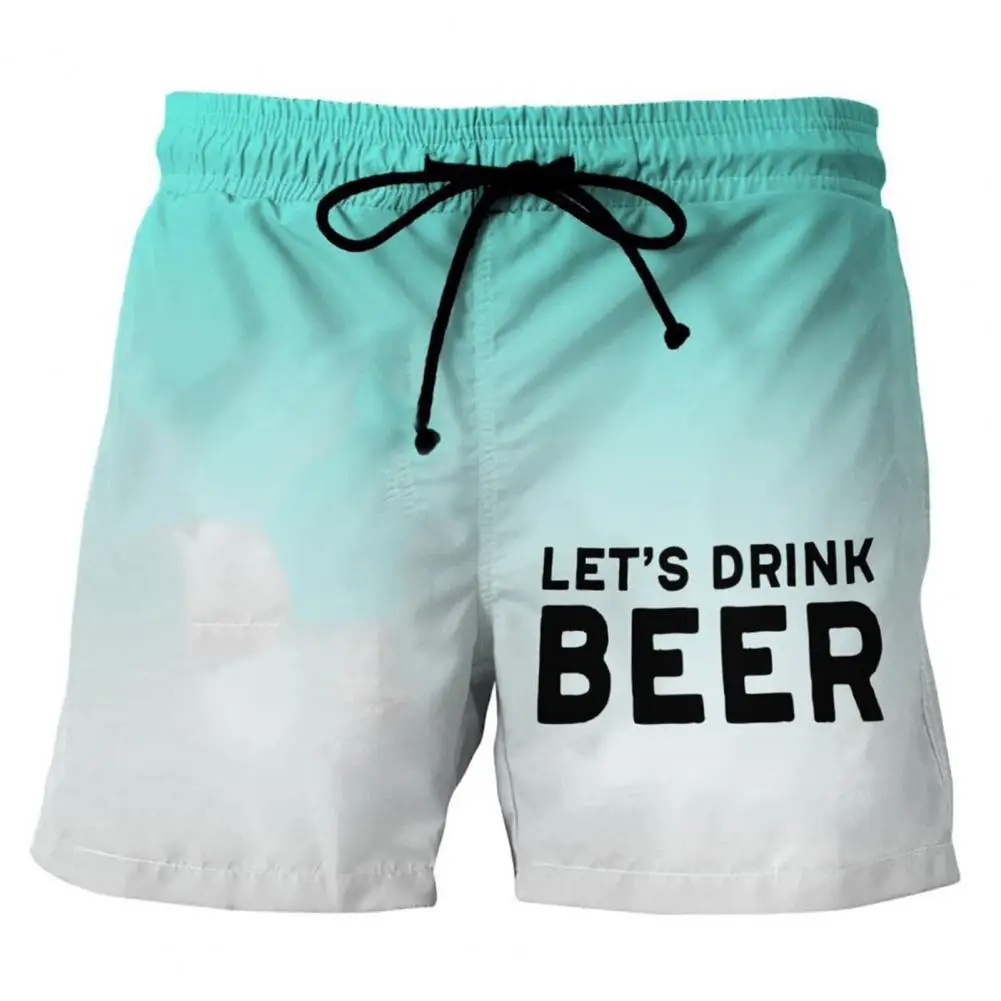 

Men Shorts Letters Loose Shorts Soft Comfortable Beach Shorts Summer Short Pants Cartoon Drawstring Short Pants for Beach