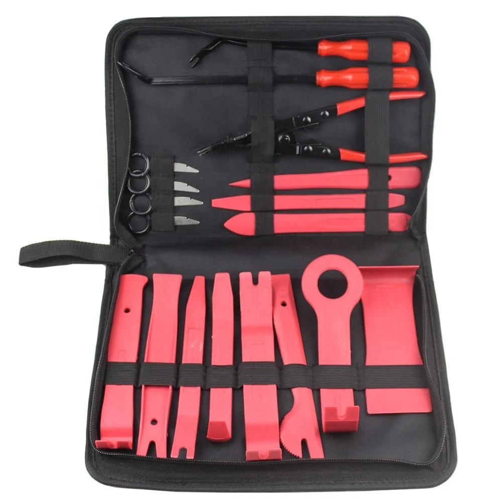 

19pcs /Bag Car Disassembly Tools DVD Stereo Refit Kits Interior Plastic Trim Panel Dashboard Installation Removal Repair Tools