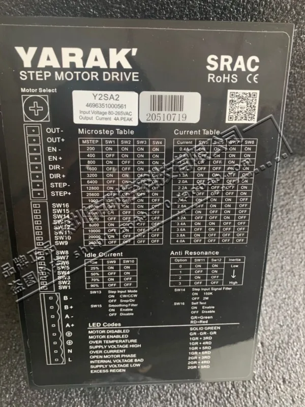 Шаговый Драйвер YARAK Shinano Kaifu Y2SA1 Y2SA2 Y2SA3 Y3SA3 двухфазный Трехфазный AC