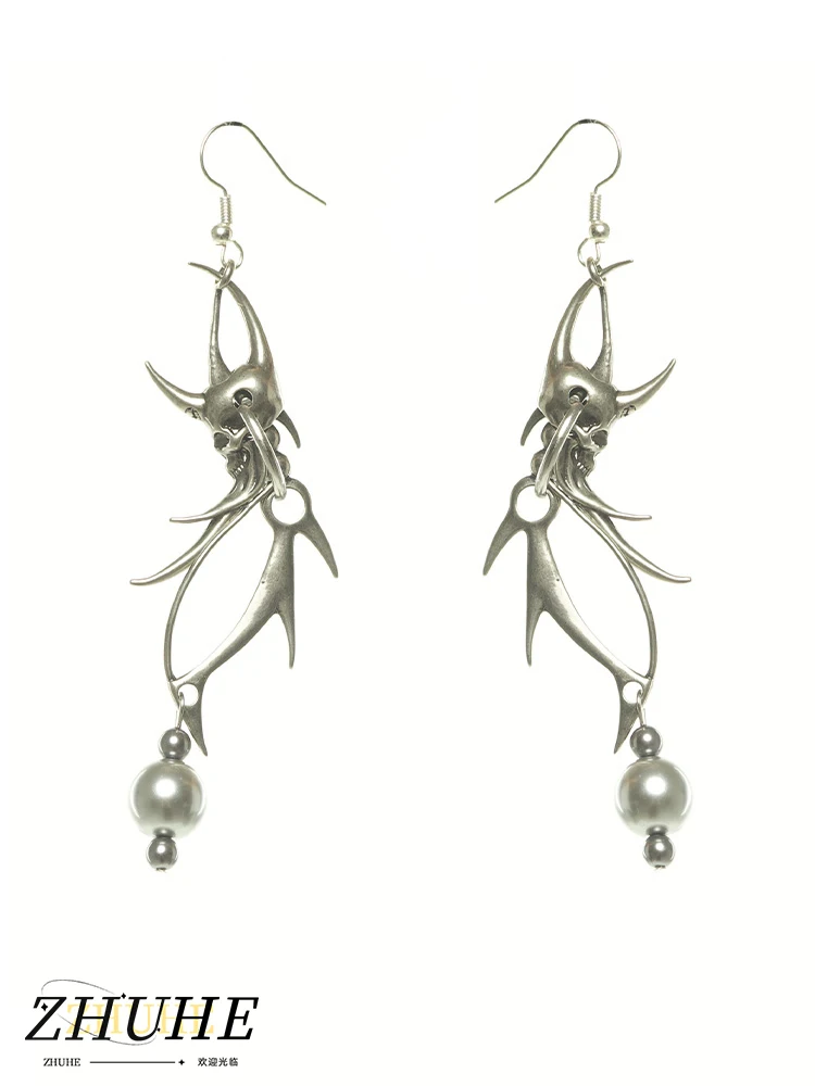 ZHUHE серьги неправильной формы коллекция неоготических стилей для женщин и мужчин