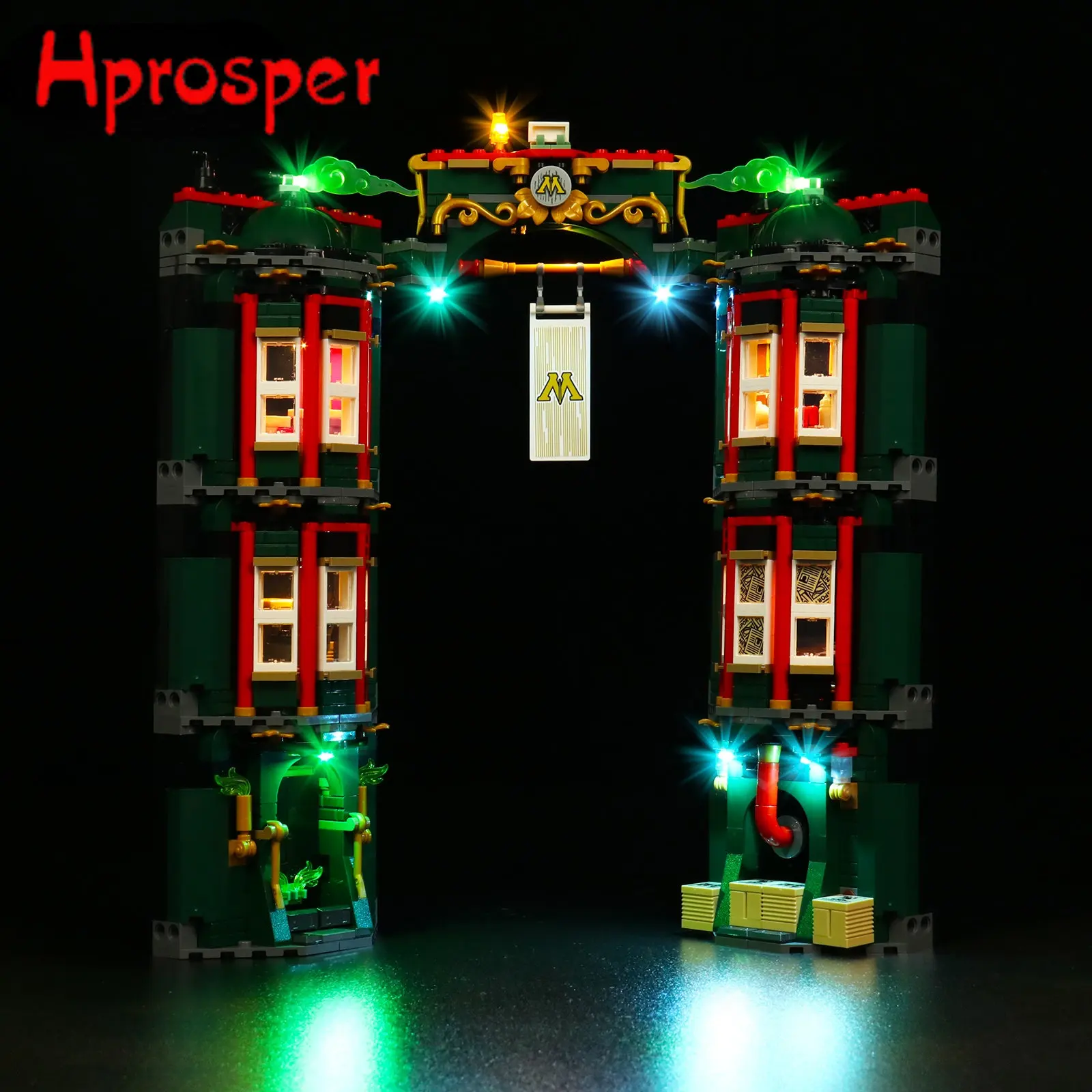 

Hprosper LED Light For 76403 The Ministry of Magic Building Blocks Lighting Toys Only Lamp+Battery Box(Not Include The Model)