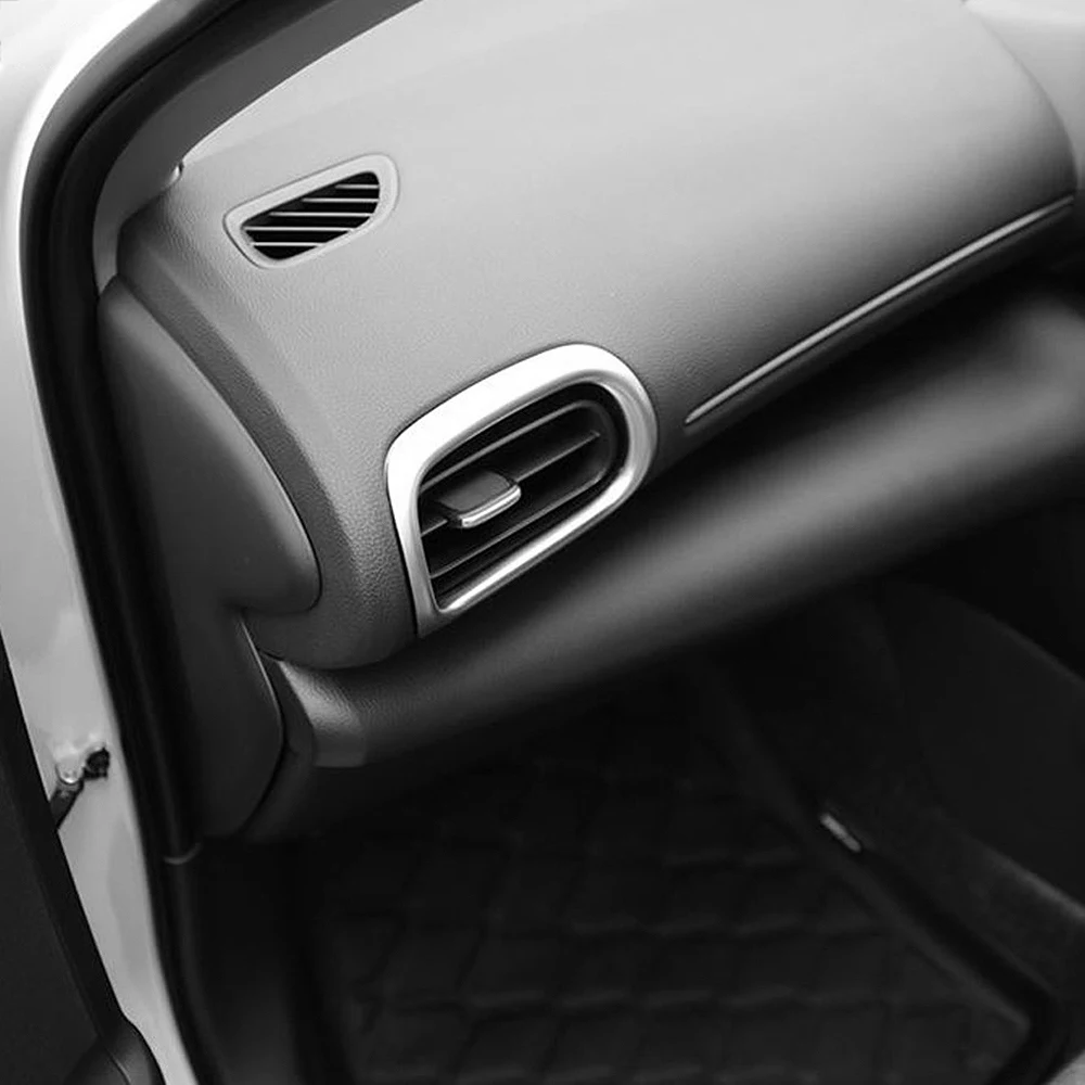 Стайлинг автомобиля 2 шт. ABS Хром Интерьер приборной панели боковые