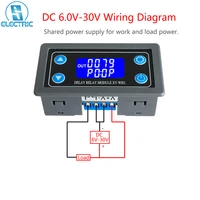timer relay dc 12v 24v time delay controller board lcd display digital switch trigger cycle module for smart control