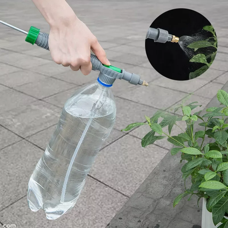 

High Pressure Air Pump Manual Sprayer Adjustable Drink Bottle Spray Head Nozzle Garden Watering Accessories Garden Tool