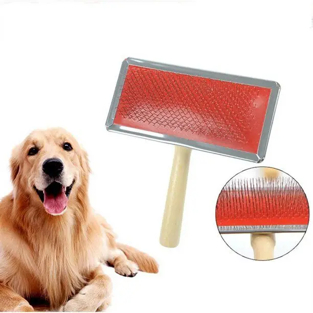 

Pet Comb Wooden Handle Steel Comb Dog Hair Brush Pin Comb Cat Brush Pet Special Brush Cleaner Teddy Comb Pet Cleaning Supplies