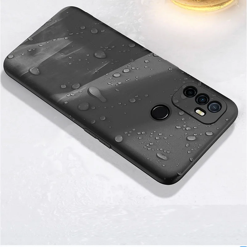Мягкий чехол SUREHIN для OPPO A11S черный матовый из матовой кожи защитный камеры