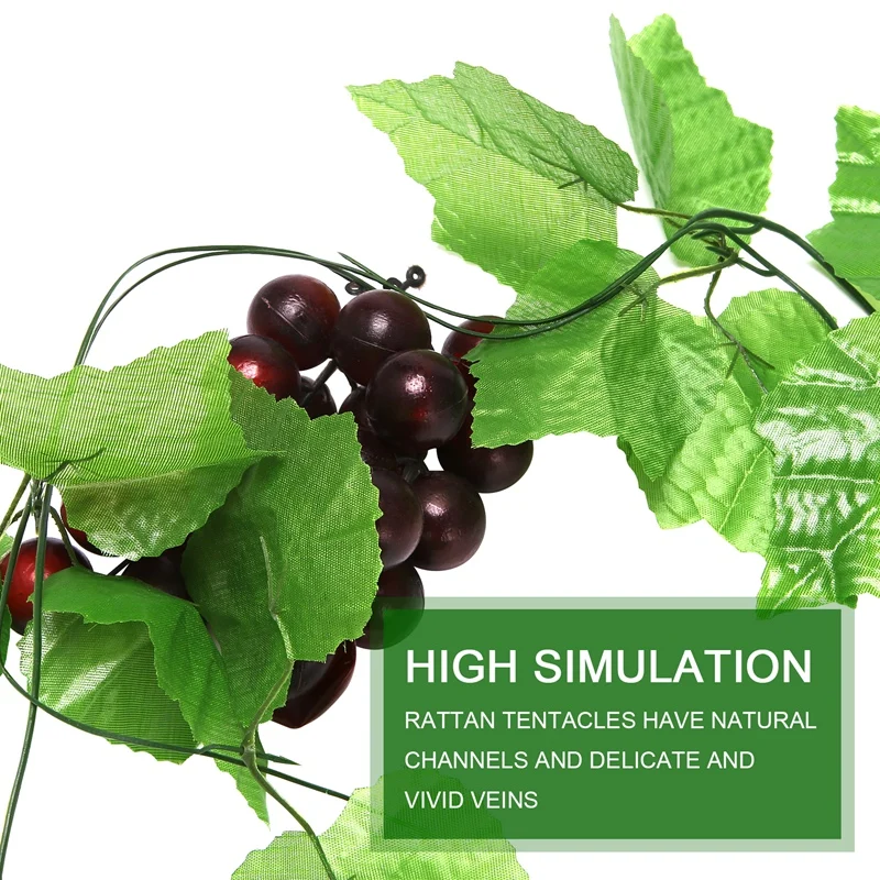 Искусственные виноградные фотообои 2x для украшения дома и сада