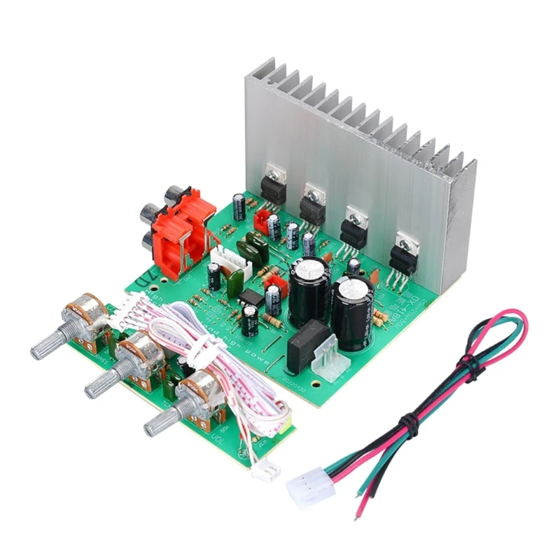 DX-418 2 1-канальный цифровой усилитель сабвуфера DC12-15V 60Wx3 Плата цифрового усилителя