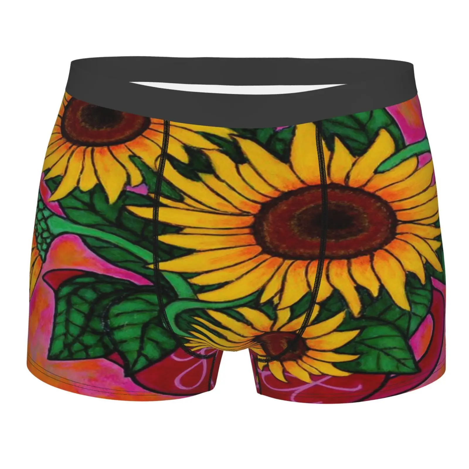 

Mexican Sunflower 2453 Boxer Briefs Men Green Underwear And Top Set Boxer Hombre Mens Sheer Men's Sexy Panties Long Underpants