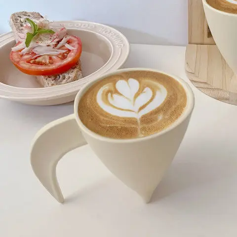 Простая кофейная чашка для крема, кружка, кофейная чашка для латте, креативная чашка для завтрака в скандинавском стиле, персонализированная чашка для воды