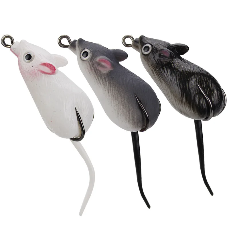 

2 Color Thunder Frog Road Sub-bait Mouse Frog Double Hook 10G 5CM Fishing Lure Weihai Fishing Tackle