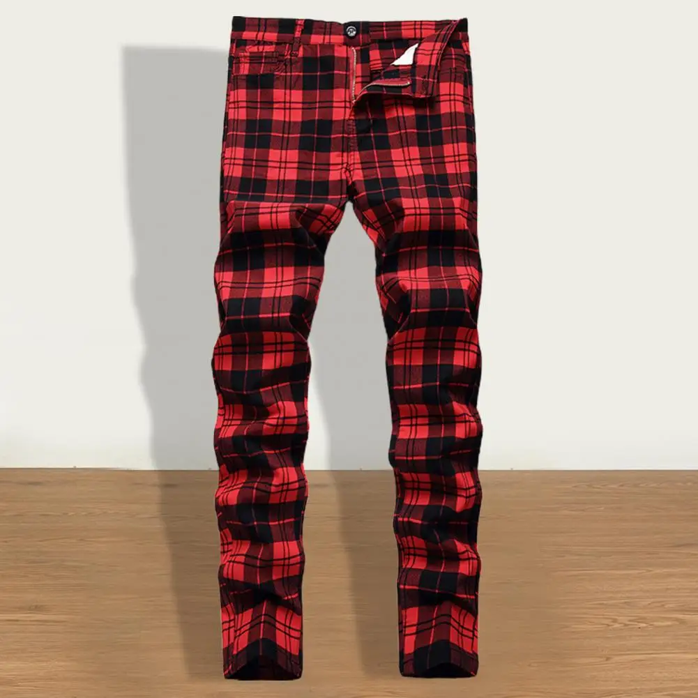 

Stylish Men Pants Wild Comfortable All Match Great Stitching Men Trousers