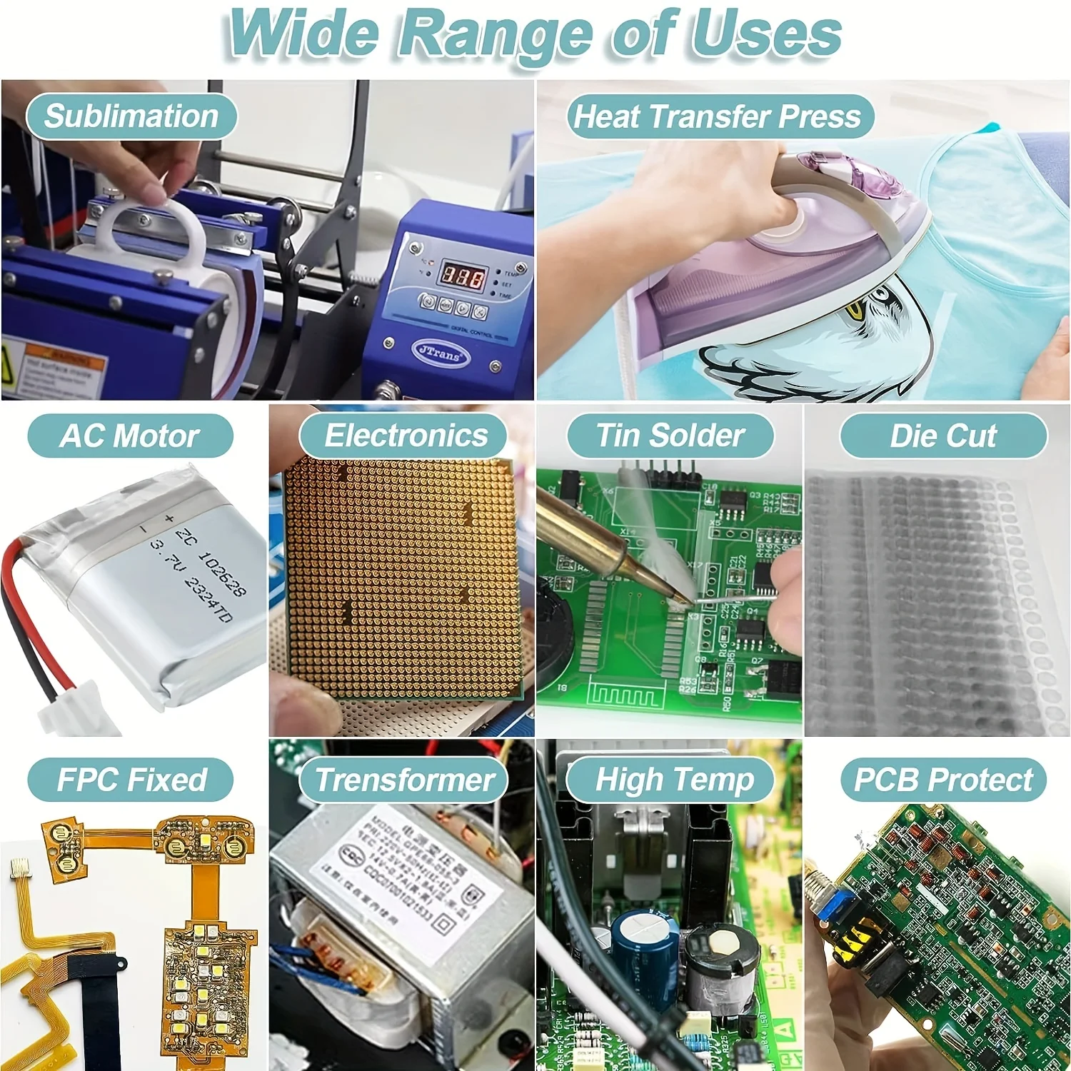 Многослойная термостойкая клейкая лента для самостоятельного сублимационного