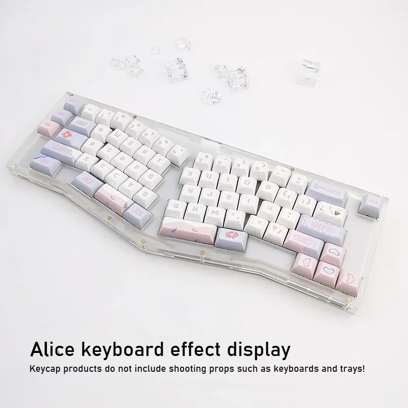 EOENKK Mist Shadow Afternoon Tea Key Cap KCA Высота полный набор 141-клавишная термосублимация