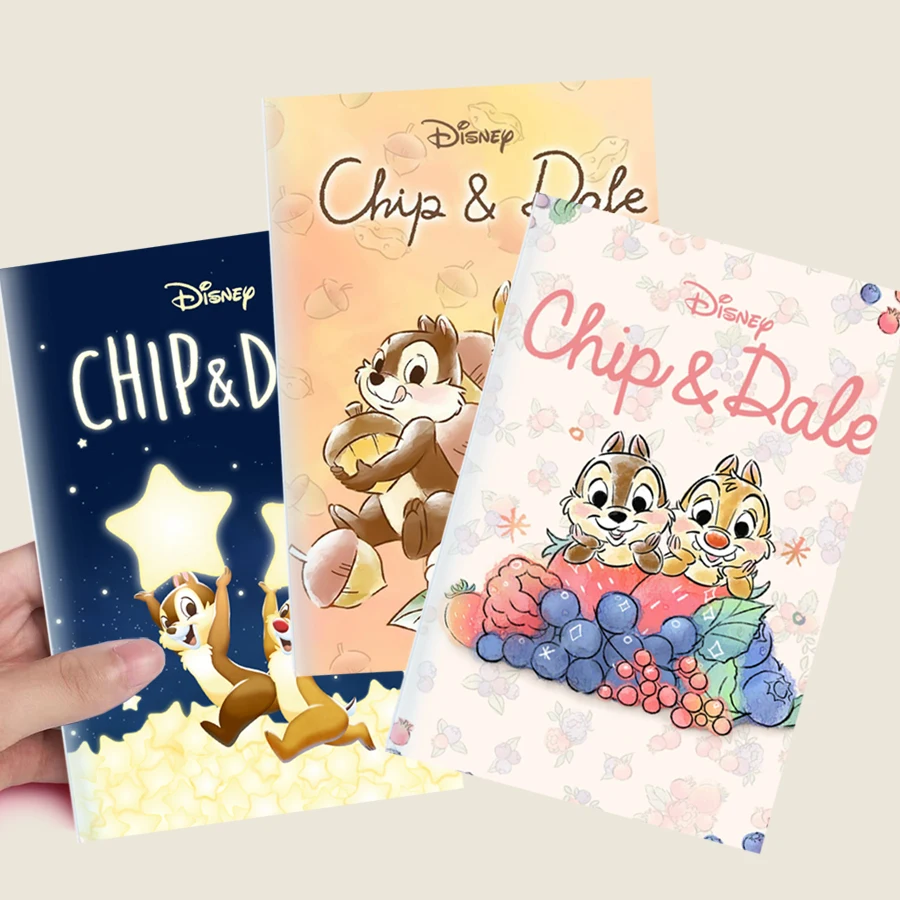 

A5 Notebook - Chip n' Dale Baby - Disney Cartoon Character - Writing Note Book Drawing Pattern Birthday Gift Stationery Supplie