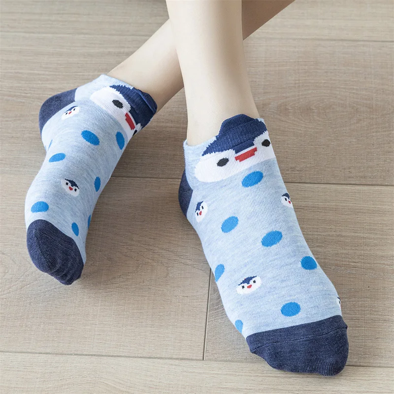 5 парт/Лот Дешевые Модные женские носки смешные хлопковые цветные Мультяшные