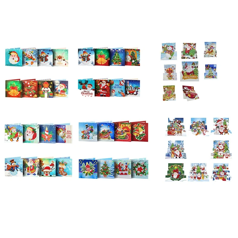 

Алмазная живопись, поздравительная открытка, мультфильм, Рождество, день рождения, открытка «сделай сам», вышивка на день ребенка, поздрави...