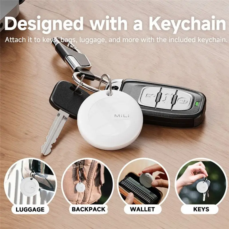 Фото Умный трекер Mili Smart Tracker Mitag Bluetooth: устройство для поиска ключей, домашних животных, пожилых людей и детей, совместимое с Android (Find My) №3