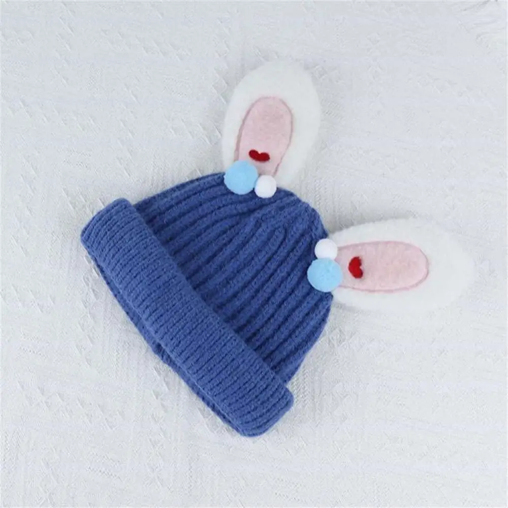 Children's Rabbit Ear Knitted Hat Girl Cartoon Cute Baby Autumn Winter Wool Hat Sports Hiking Riding Mountaineering Equipment