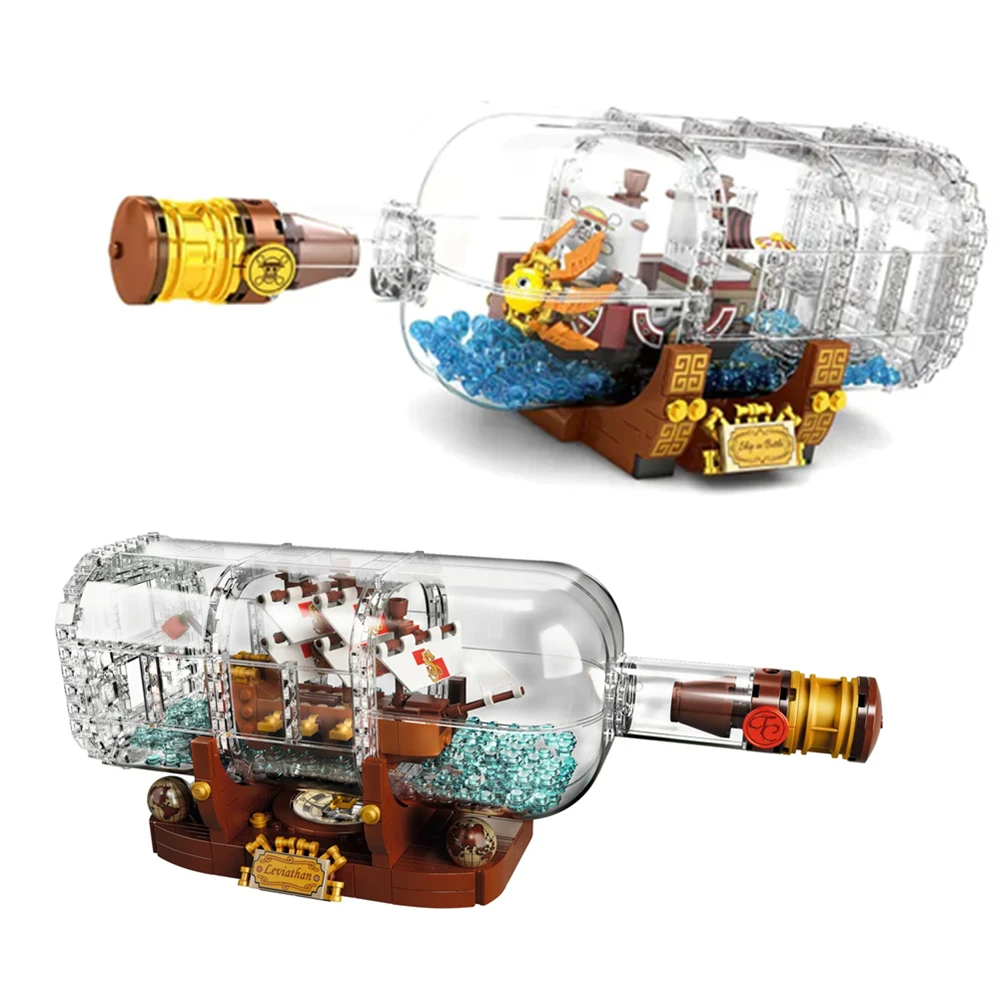 

FIT 21313 One Boat In A Bottle Ship Pieces Idea Model Building Kits Blocks Bricks Children Toys Kid Gift Birthday Boys