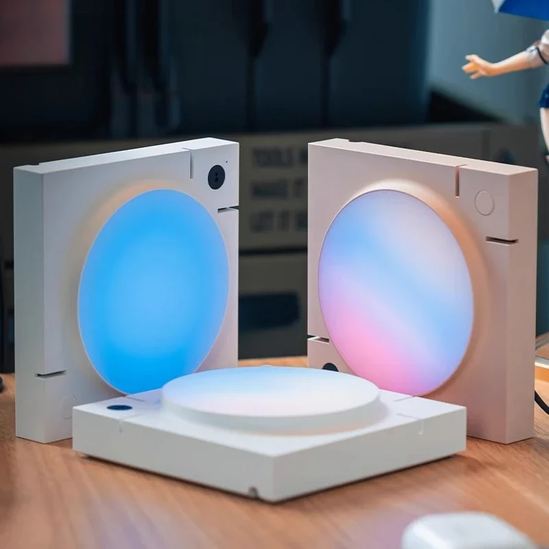 Фото Маленький молочный кирпич Bluetooth красочный квантовый свет RGB атмосфера ночник беспроводной №4