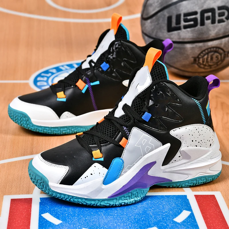 

Новая Баскетбольная обувь, высококачественные мужские баскетбольные ботинки, уличная спортивная обувь, уличные баскетбольные кроссовки