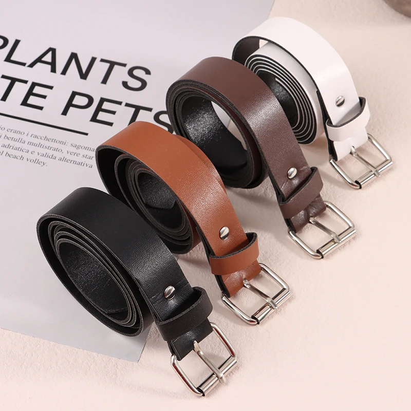 

1Pc 100CM Ladies pin buckle belt adjustable casual versatile ladies jeans decorative belt women's belt