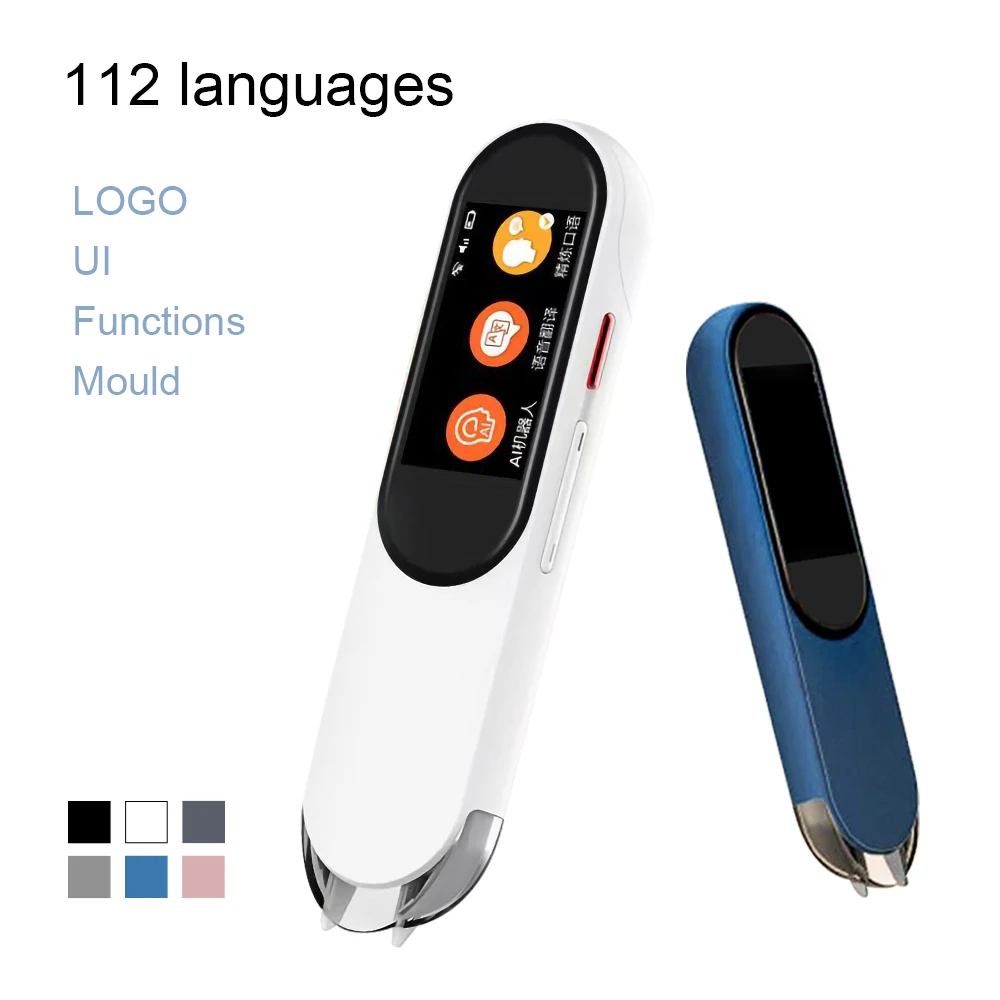 

Portable 1.9inch touch screen 112 language english translation system simultaneous translation equipment pen scanner