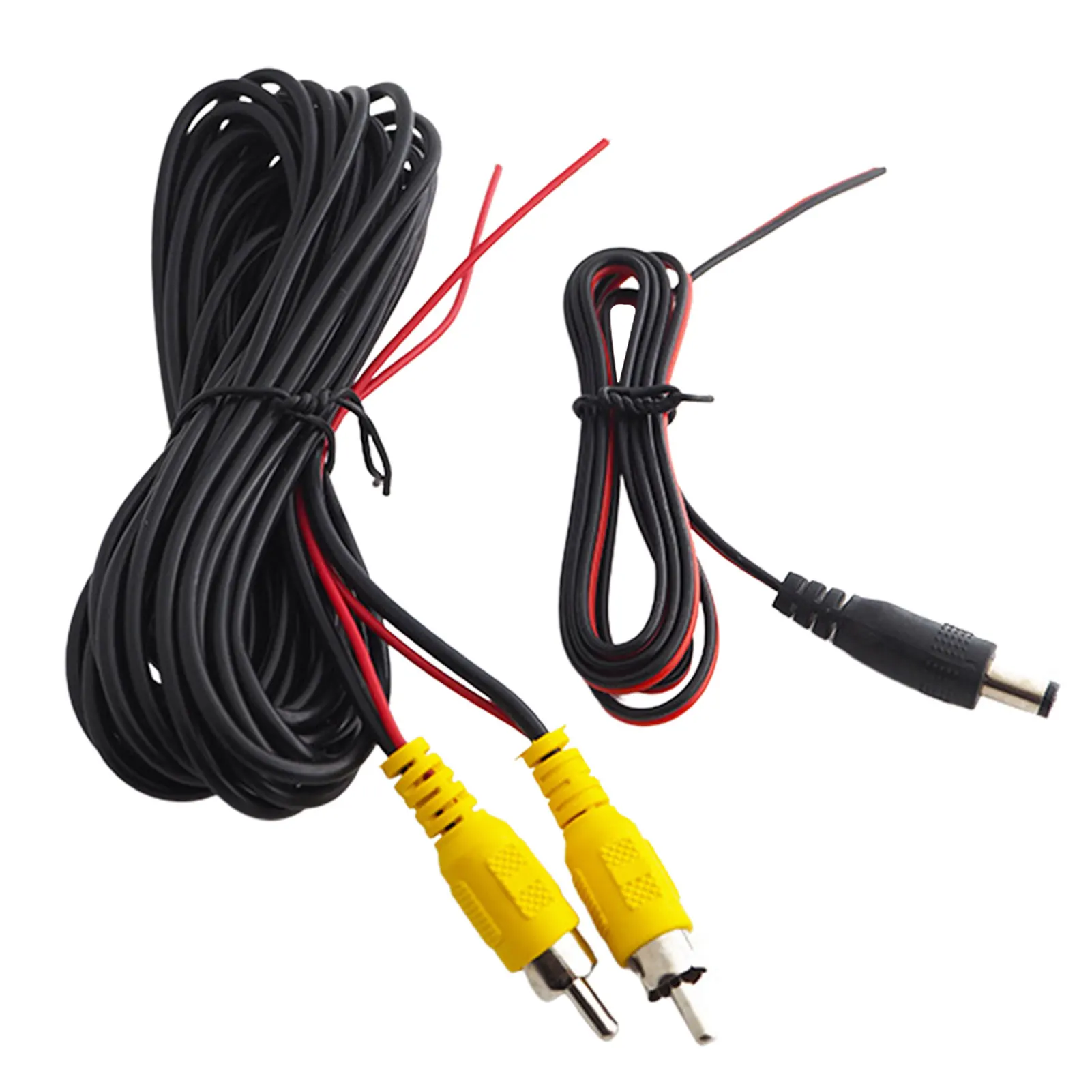

6/10 Meters DC Power RCA Video Extension Cable With Power Cable For Car Truck Bus Parking Reverse Camera