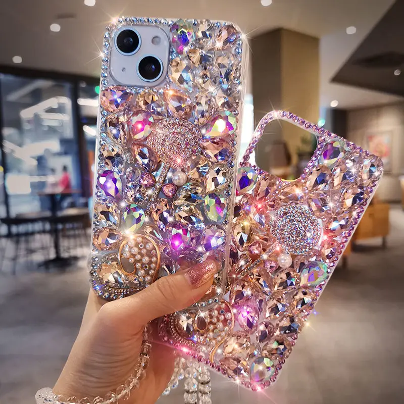 

Bling Glitter Diamond lollipop case For iPhone 14PRO MAX 14 14PLUS 13 13PRO 12 12PROMAX 11 XR XS 7PLUS 6 SE 12MINI X Love cases