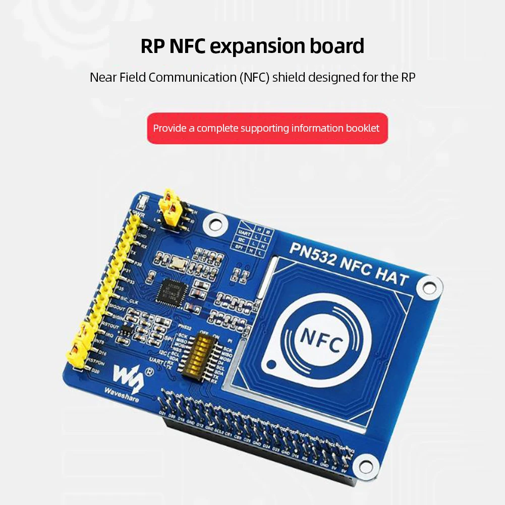 

PN532 NFC HAT I2C SPI UART Interface NFC Expansion Board 13.56MHz Near Field Communication Module 3.3V/5.5V for Raspberry Pi